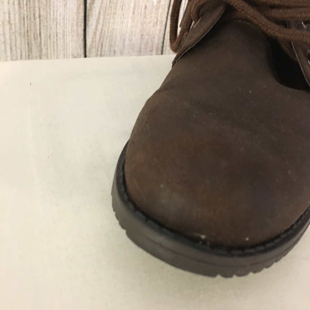 Brown Combat Booties - Picture 5 of 5